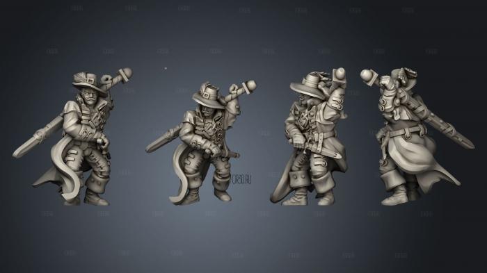 Witch Hunter stl model for CNC