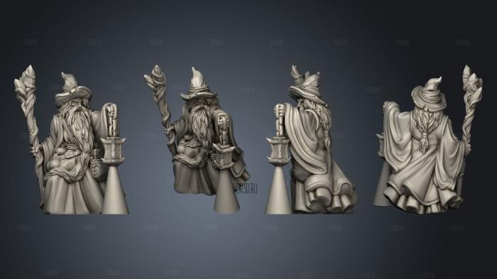 Wizard 02 stl model for CNC