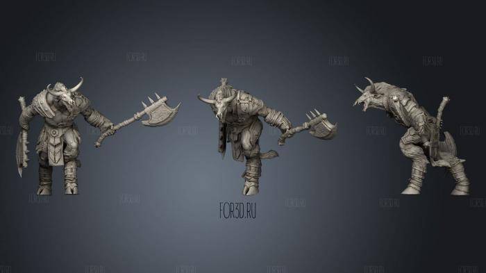 MMM Awaken the Beast Minotaur 3d stl модель для ЧПУ