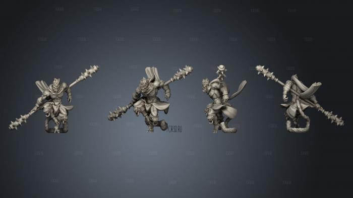 Wukong Journey to the West Pose 2 stl model for CNC