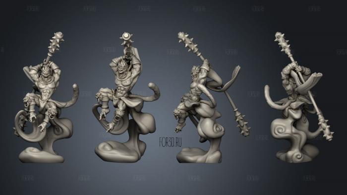 Wukong Journey to the West pose 4 stl model for CNC