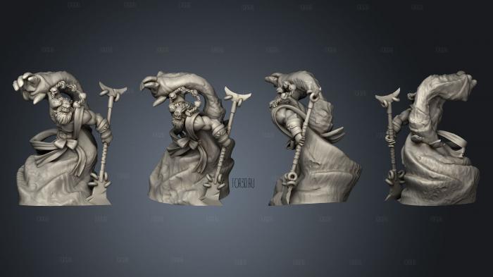 Wukong Journey to the West Sha Wujing Pose stl model for CNC