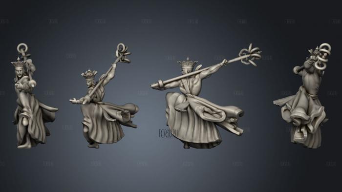 Wukong Journey to the West Tripitaka Pose 2 scale stl model for CNC