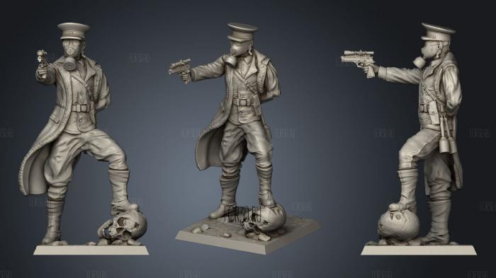 Moscow Jackals Commander stl model for CNC