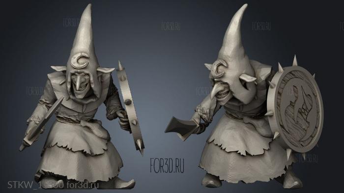 Goblin Sword stl model for CNC