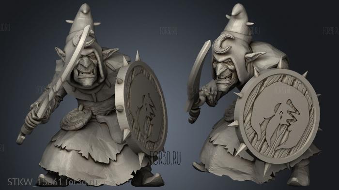 Goblin Sword stl model for CNC