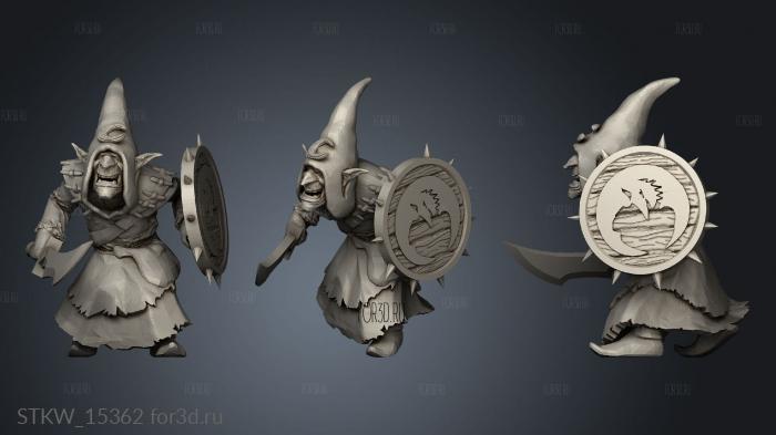 Goblin Sword stl model for CNC