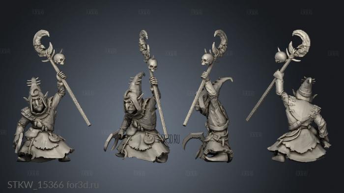 Eman Goblin Shaman stl model for CNC