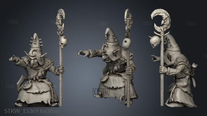 Eman Goblin Shaman stl model for CNC