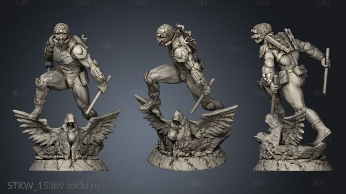 nightwing stl model for CNC