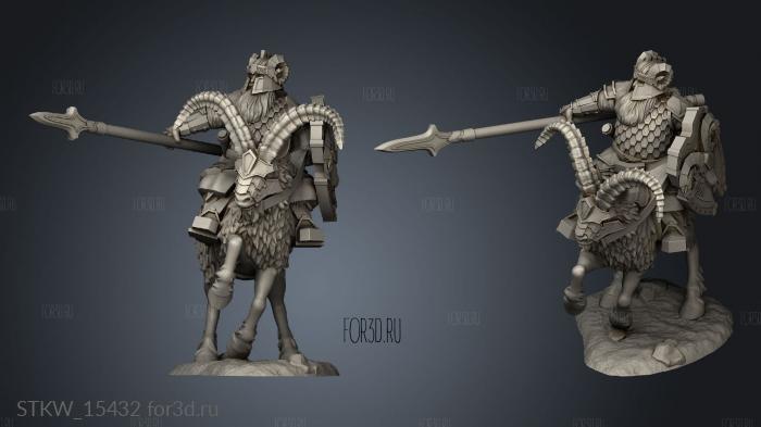 Silver Goat Dwarves Speen 3d stl модель для ЧПУ