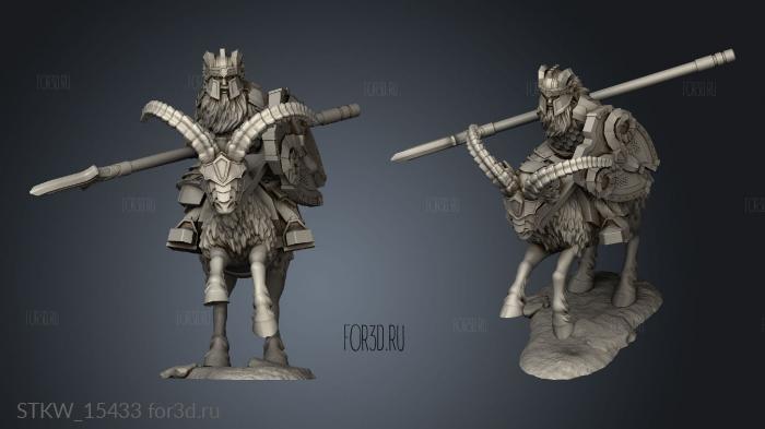 Silver Goat Dwarves Speen stl model for CNC