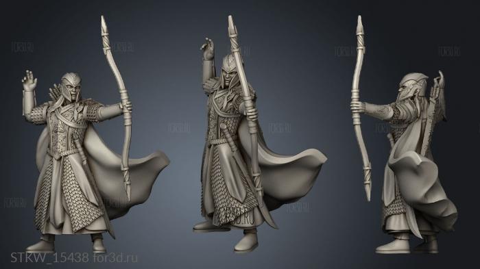 Wood Elf Archers stl model for CNC