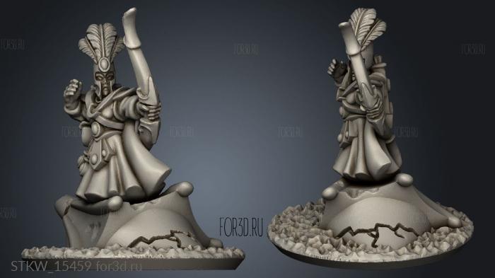 Noble elvenarcher hero stl model for CNC