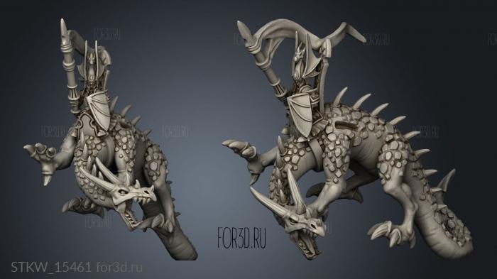 Noble elvesdragon stl model for CNC