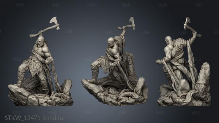 Nom Kratos from God War stl model for CNC