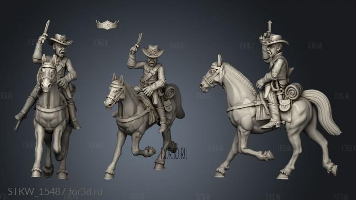 Noon The Cavalry Horse stl model for CNC