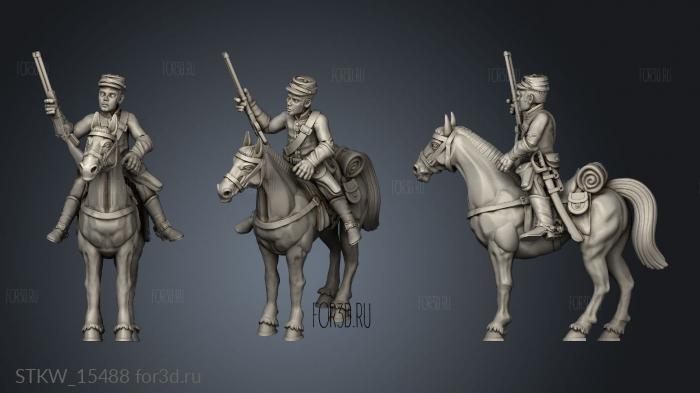 Noon The Cavalry Horse stl model for CNC