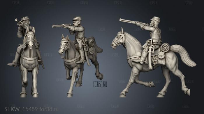 Noon The Cavalry Horse stl model for CNC