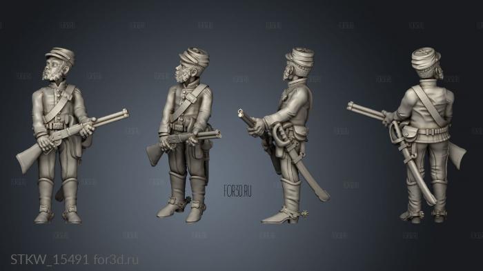 Noon The Infantry stl model for CNC