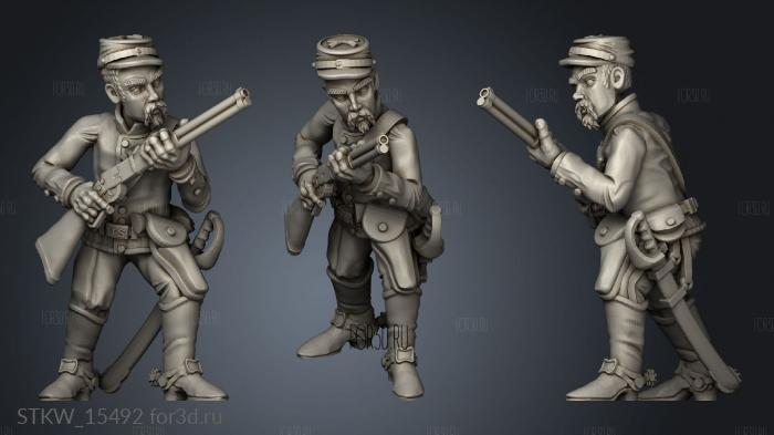 Noon The Infantry stl model for CNC