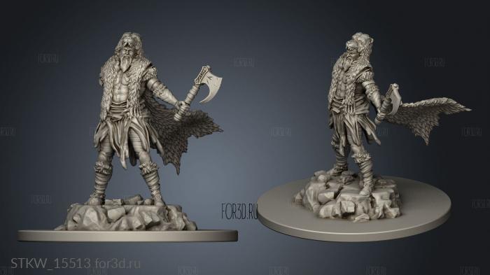 Norse Mythology Tyr stl model for CNC