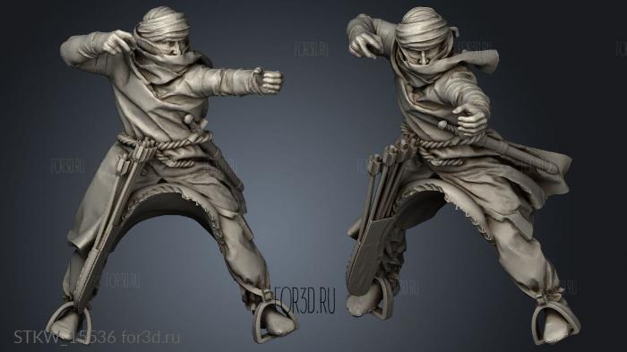 North African Berber Horse Archer 3d stl модель для ЧПУ