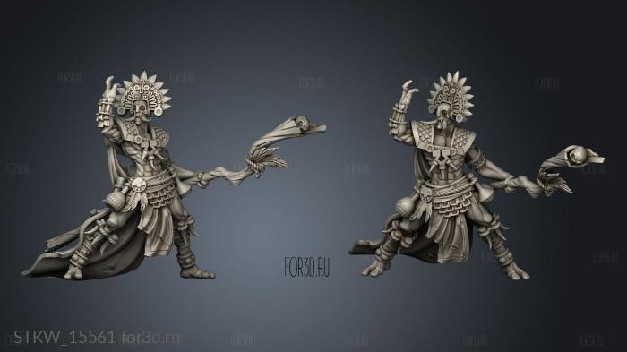 Eztli Ikal Shaman stl model for CNC