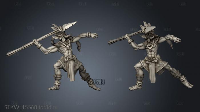 Izel Ranged Warrior stl model for CNC