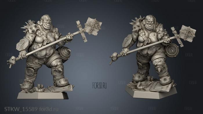 Nuclear Female Mutant Raider stl model for CNC