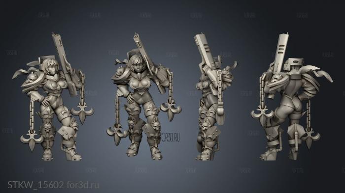 Nun Squad monjas scifi 3d stl модель для ЧПУ