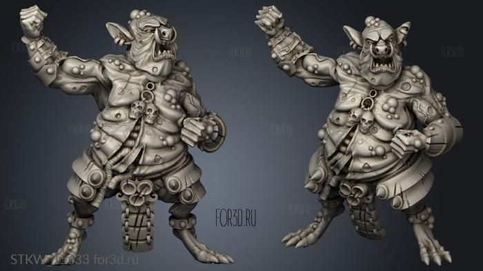 goblin porktroll stl model for CNC