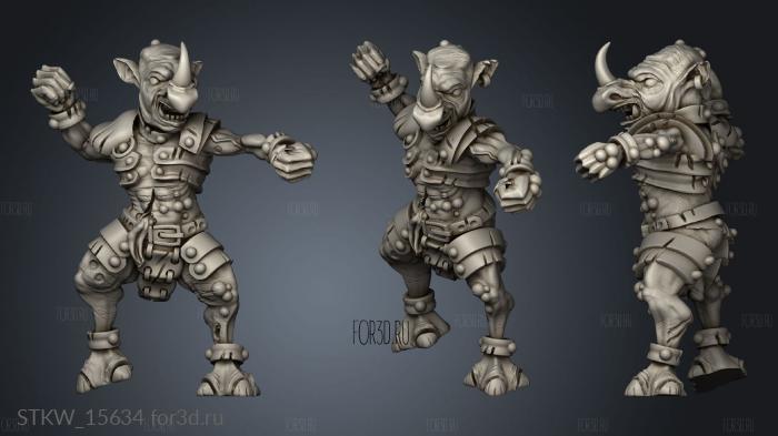 Goblin rino 3d stl модель для ЧПУ