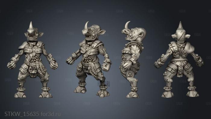 Goblin rino stl model for CNC