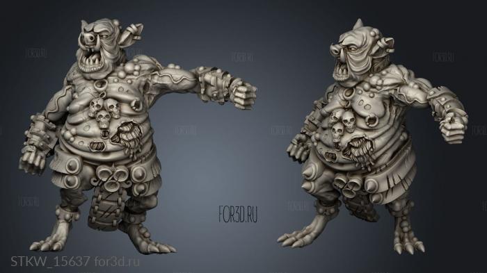 Nurgoblin trollpork stl model for CNC