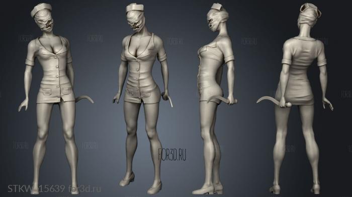 Nurse Silent Hill stl model for CNC