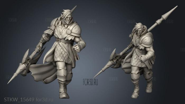 Oaken Heroes Denthir stl model for CNC