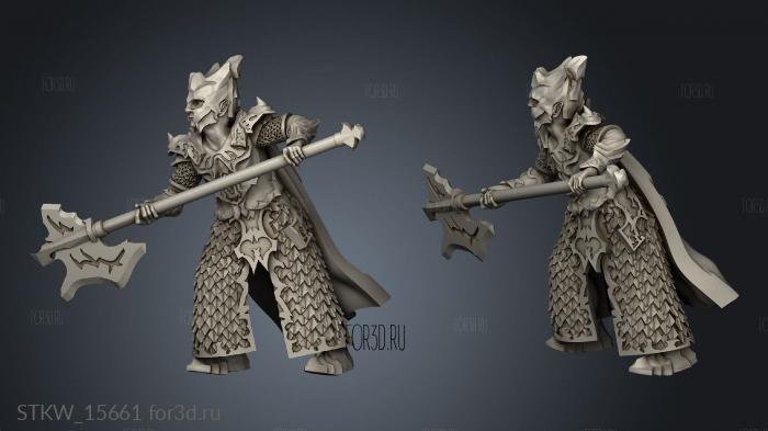 Obsidian Guard stl model for CNC