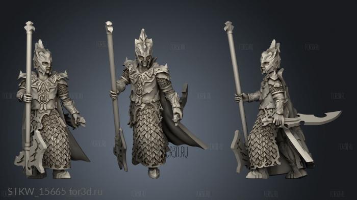 Obsidian Guard Champion stl model for CNC