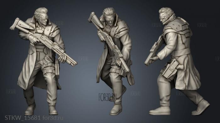 JOHN RAID POLICE OFFICER stl model for CNC