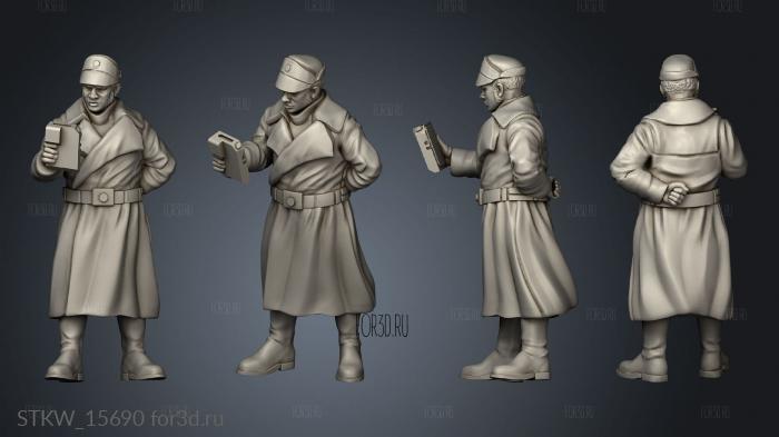 Officer 3d stl модель для ЧПУ