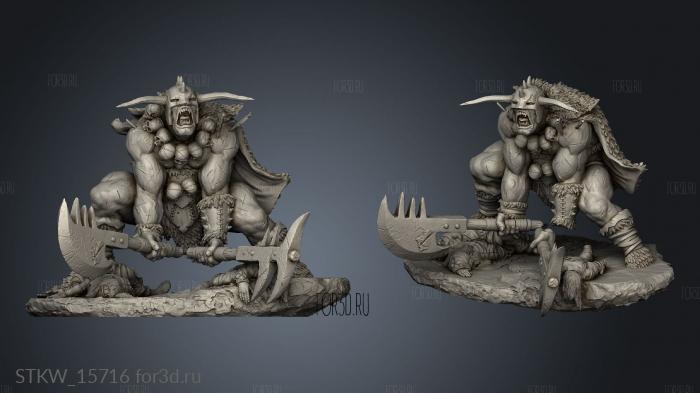 Ogre Berserker 3d stl модель для ЧПУ