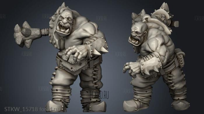 Ogre Boss 3d stl модель для ЧПУ