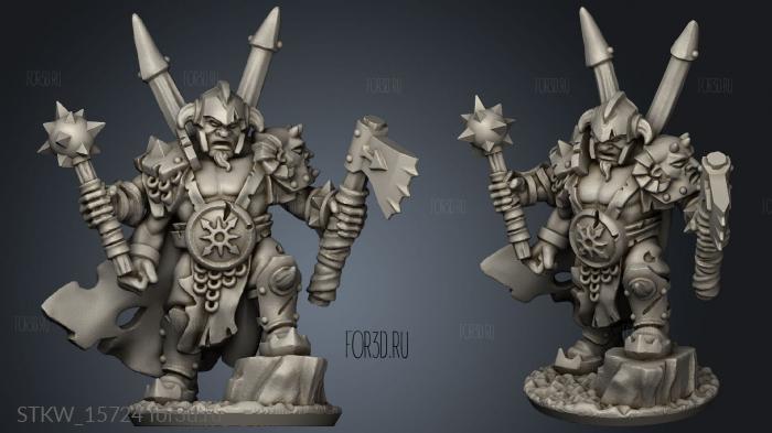 ogre champion 3d stl модель для ЧПУ