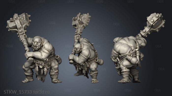 Ogre Firebelly 3d stl модель для ЧПУ