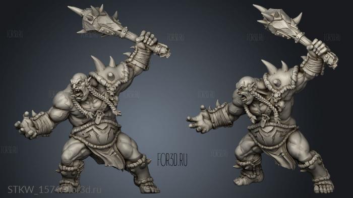 Ogre Marauder stl model for CNC