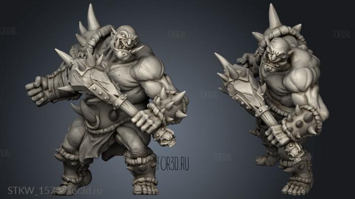 Ogre Marauder stl model for CNC