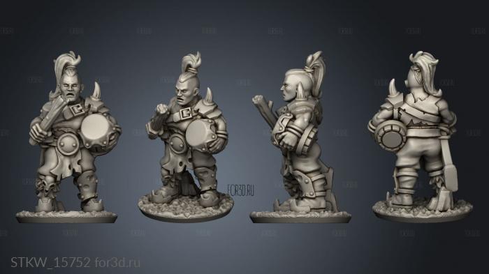 ogre musician stl model for CNC