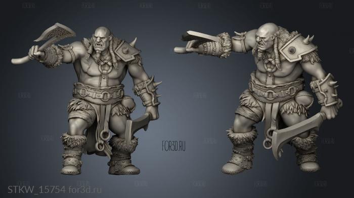 Ogre Tribe 3d stl модель для ЧПУ