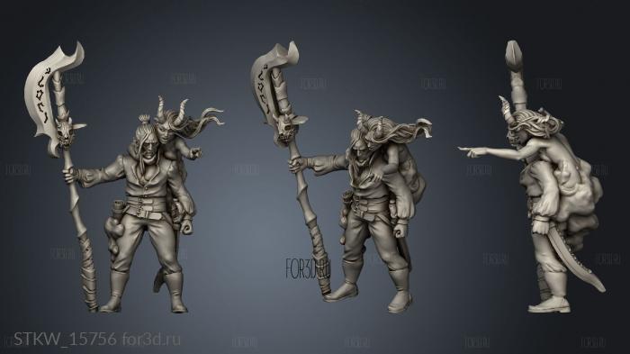 Ogres and Amazons Titans Adventure To Human Warlock stl model for CNC